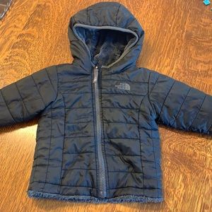 North Face Mossbud Hooded Jacket - 12-18 months